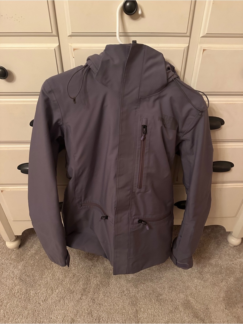 The North Face Women’s Hooded Jacket - Slate Gray / Purple